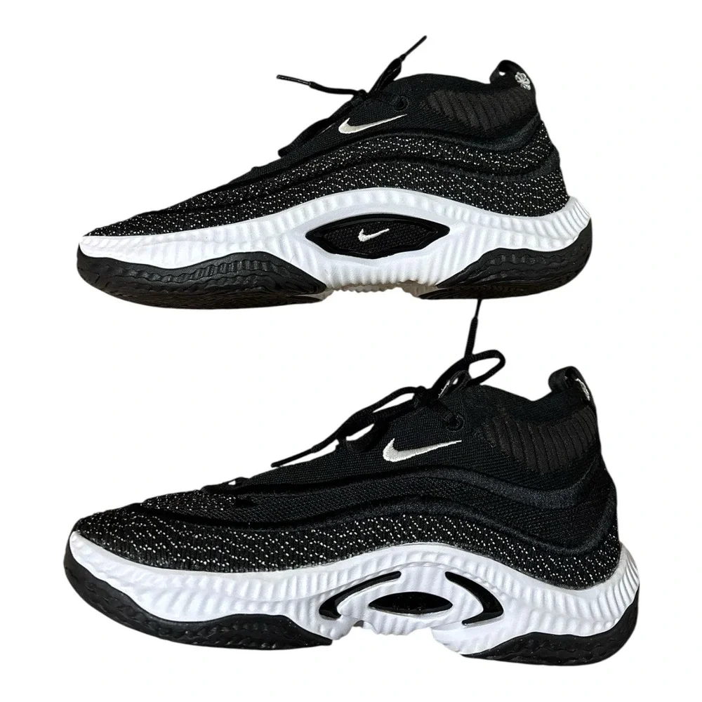 Nike Cosmic Unity 3 Mens 6 Yth 6Y Shoes TB Team Black White Basketball‎ Sneakers